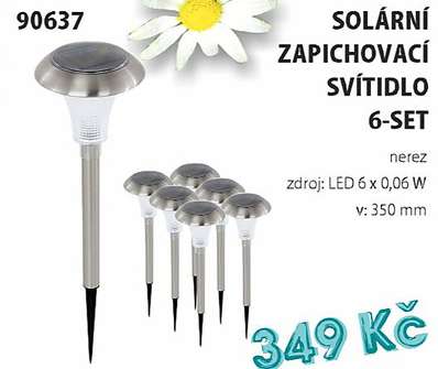 90637 Solární zapichovací svítidlo 6-set